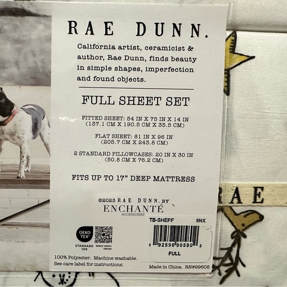Rae Dunn Christmas Sheets FULL Size SUPER SOFT - Santa , Snowman , Reindeer NWT - Picture 5 of 5